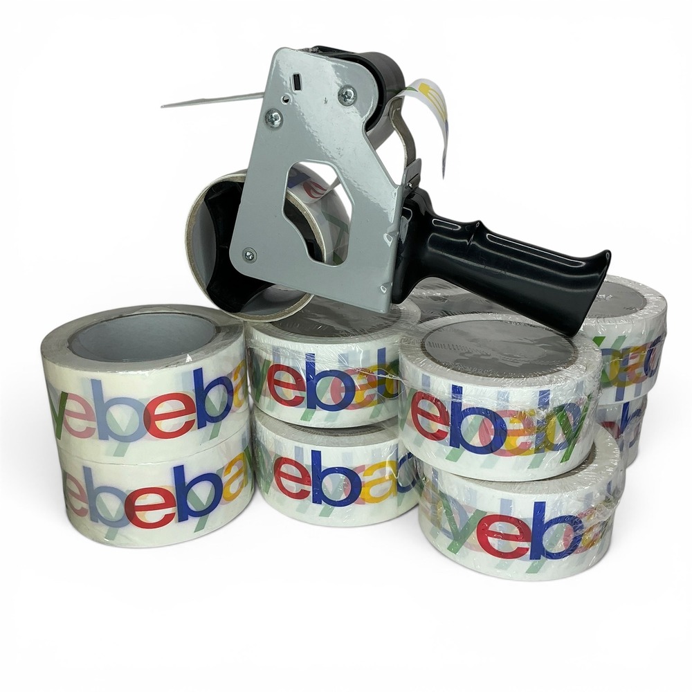 eBay White Multi-Color Packing Tape Shipping Supplies 10 Rolls Bulk Reseller
